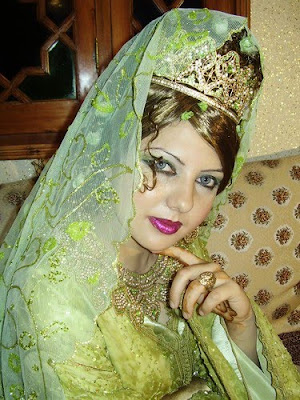 سحر التكشيطة المغربية تكشيطة خضراء للعروس2